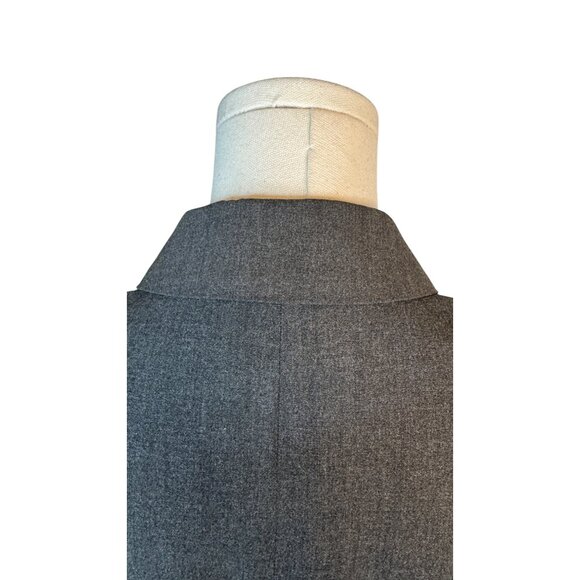 Ann Taylor Size 0 Gray Blazer Fitted 2-Button Front Polyester/Rayon/Spandex - Picture 10 of 16